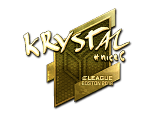 Sticker | kRYSTAL (Gold) | Boston 2018