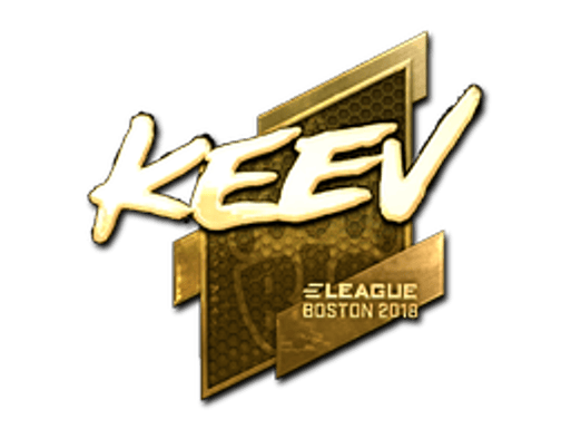 Sticker | keev (Gold) | Boston 2018