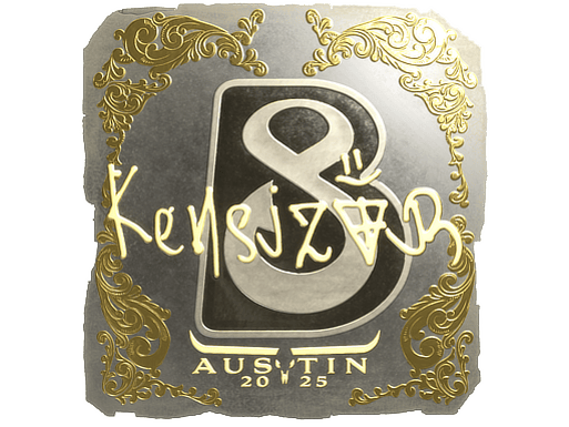 Sticker | kensizor (Gold) | Austin 2025