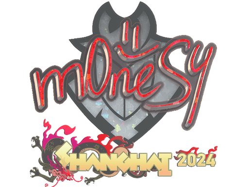 Sticker | m0NESY (Glitter) | Shanghai 2024