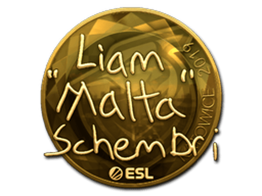 Sticker | malta (Gold) | Katowice 2019