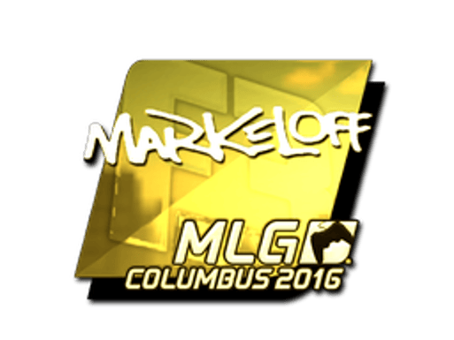 Sticker | markeloff (Gold) | MLG Columbus 2016