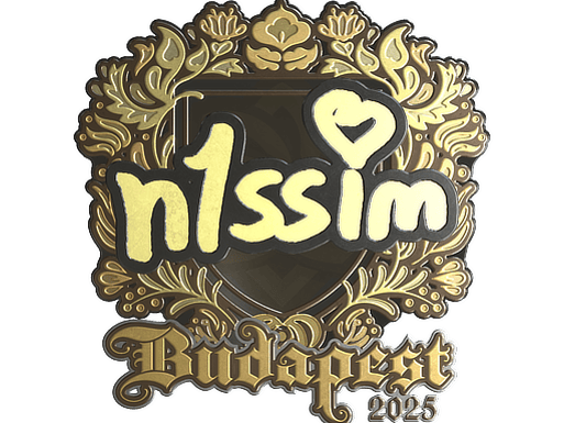 Sticker | n1ssim (Gold) | Budapest 2025