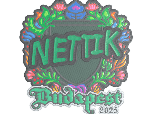 Sticker | nettik (Embroidered) | Budapest 2025