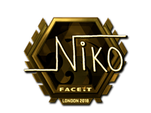 Sticker | niko (Gold) | London 2018