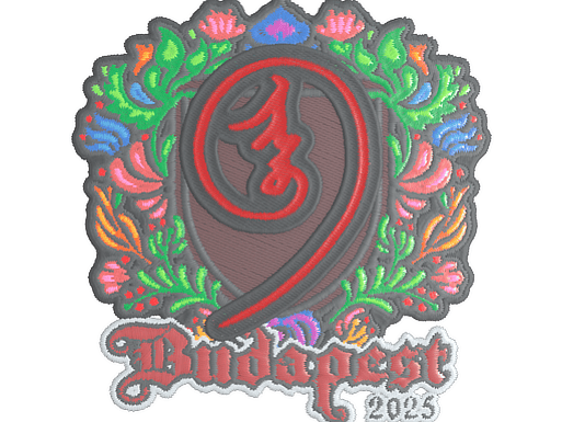 Sticker | nin9 (Embroidered) | Budapest 2025