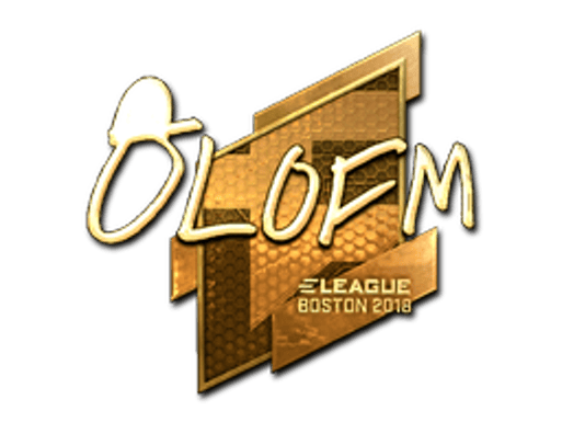 Sticker | olofmeister (Gold) | Boston 2018