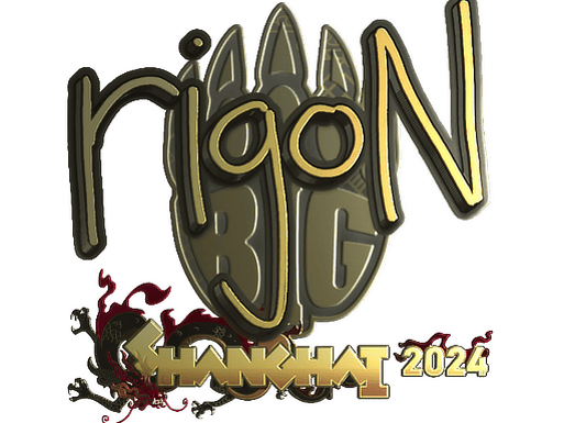 Sticker | rigoN (Gold) | Shanghai 2024