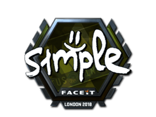 Sticker | s1mple (Foil) | London 2018