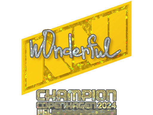Sticker | w0nderful (Glitter, Champion) | Copenhagen 2024