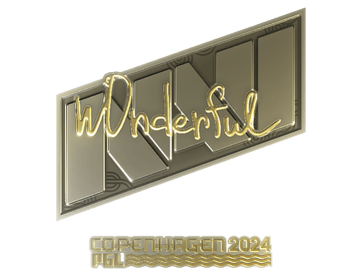 Sticker | w0nderful (Gold) | Copenhagen 2024