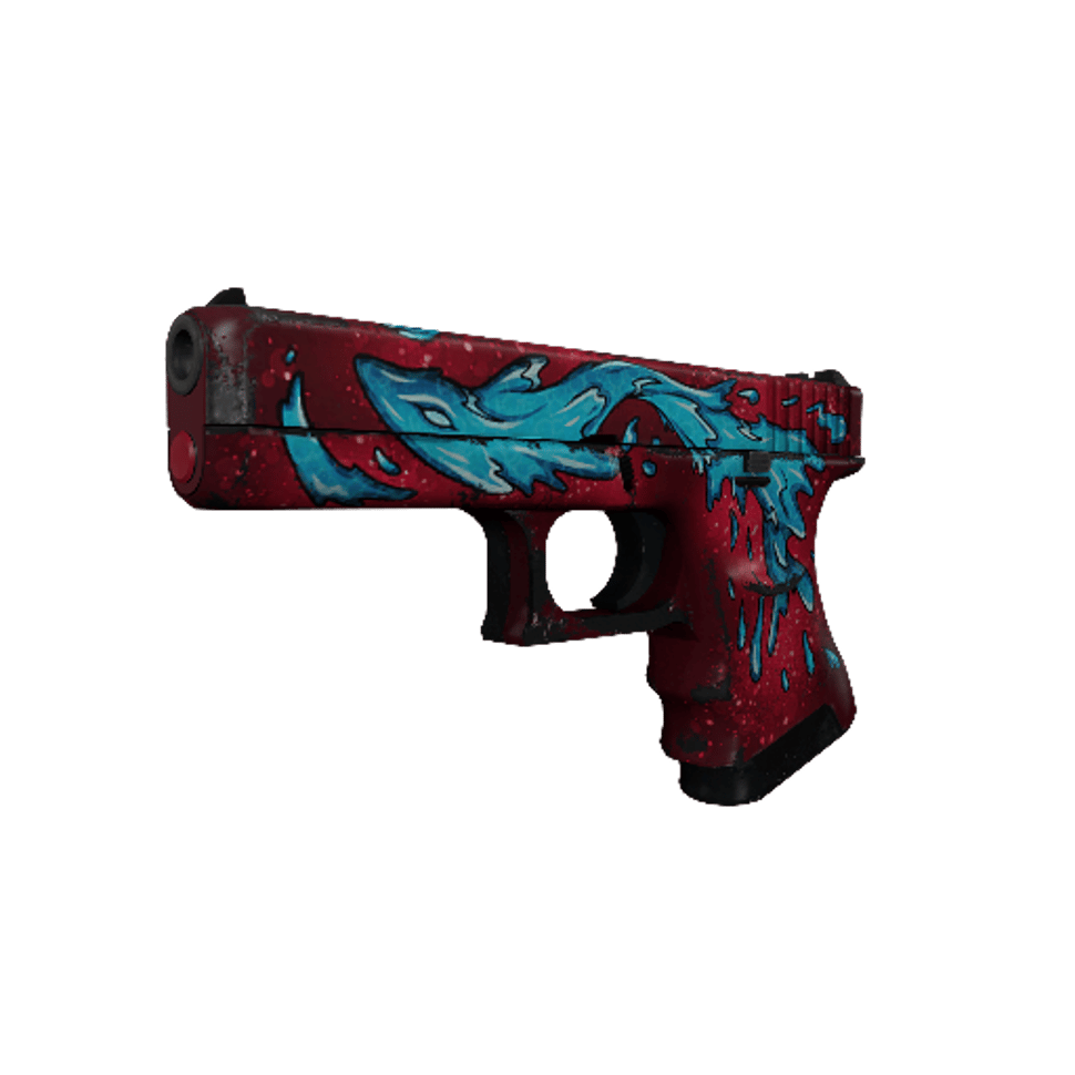 Glock-18 | Water Elemental (Well-Worn)