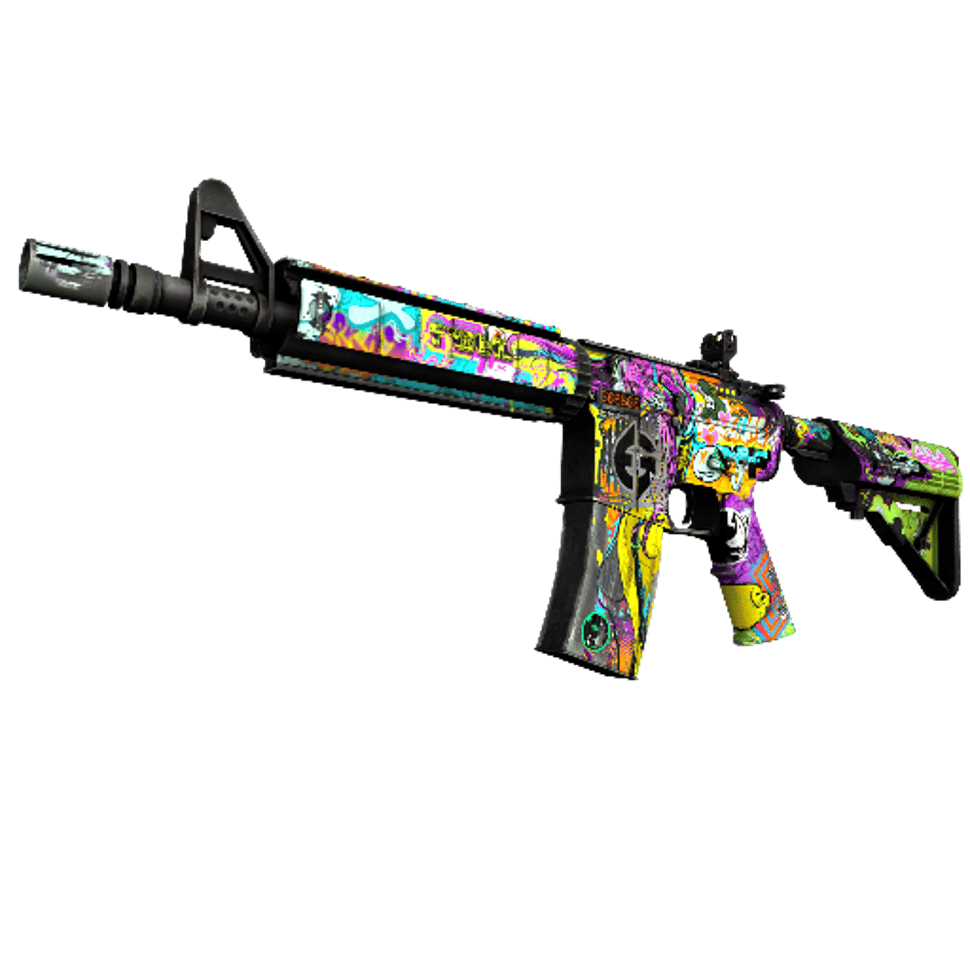 StatTrak™ M4A4 | In Living Color (Battle-Scarred)
