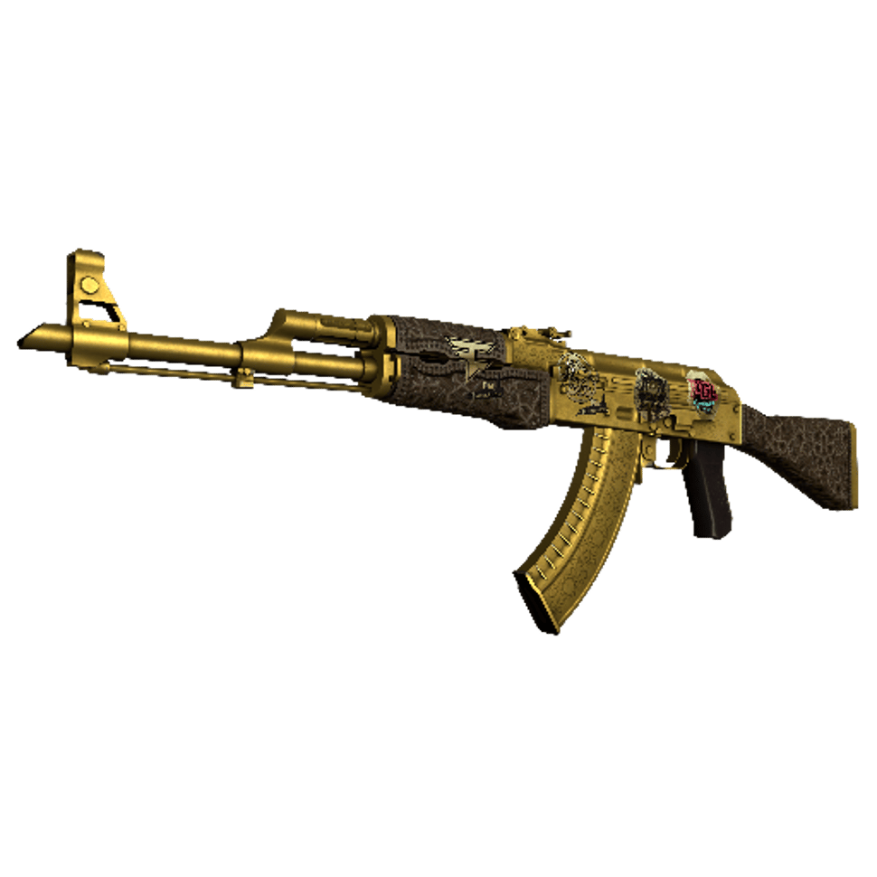 Souvenir AK-47 | Gold Arabesque (Field-Tested)