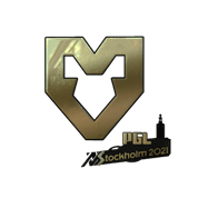 Sticker | MOUZ (Gold) | Stockholm 2021