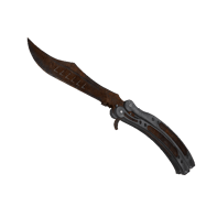 ★ StatTrak™ Butterfly Knife | Rust Coat (Battle-Scarred)