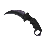 ★ Karambit | Blue Steel (Battle-Scarred)