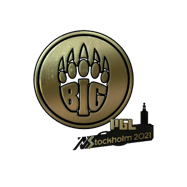 Sticker | BIG (Gold) | Stockholm 2021