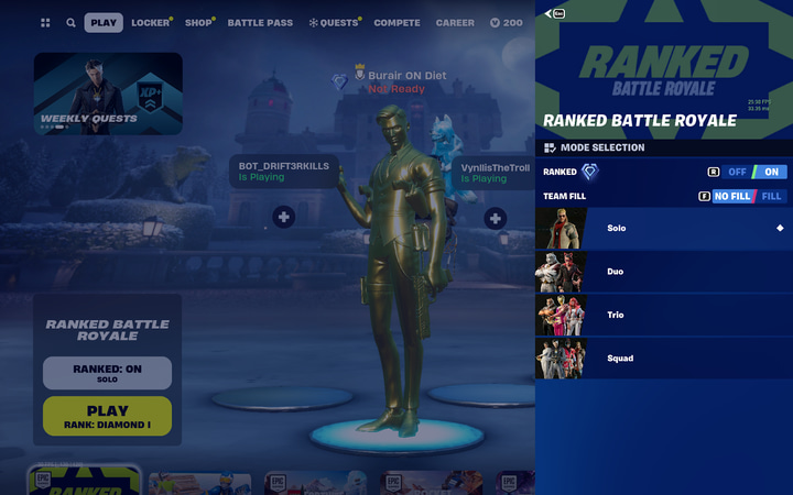 Fortnite Ranked Modes