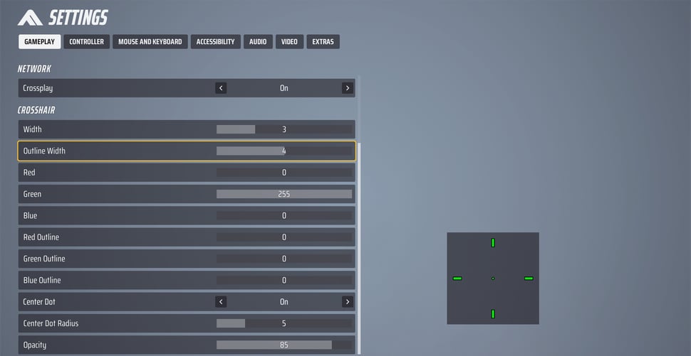 Best Crosshair Settings for THE FINALS