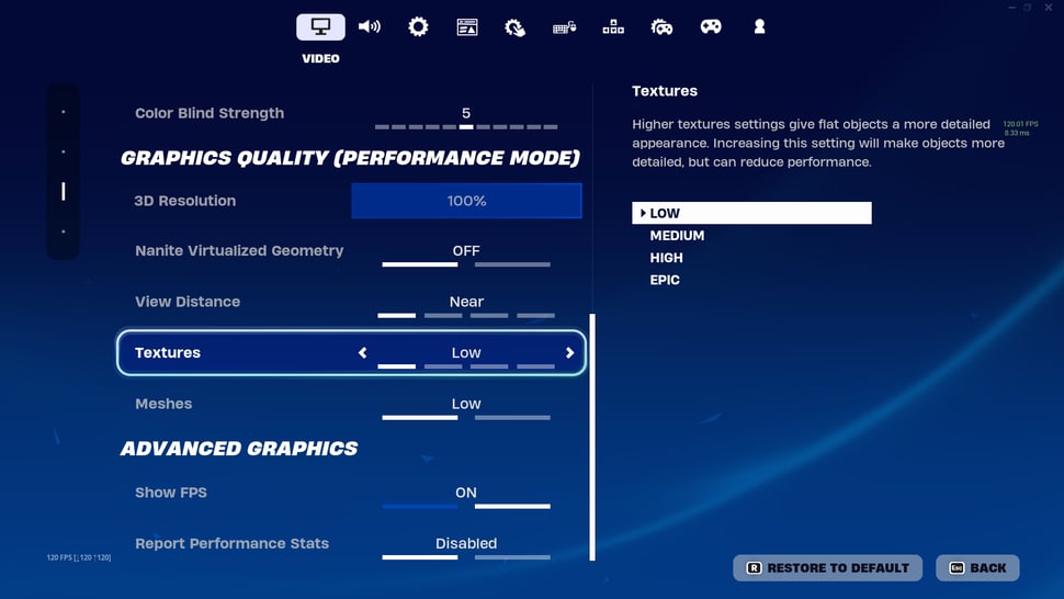 Best PC Settings for Fortnite