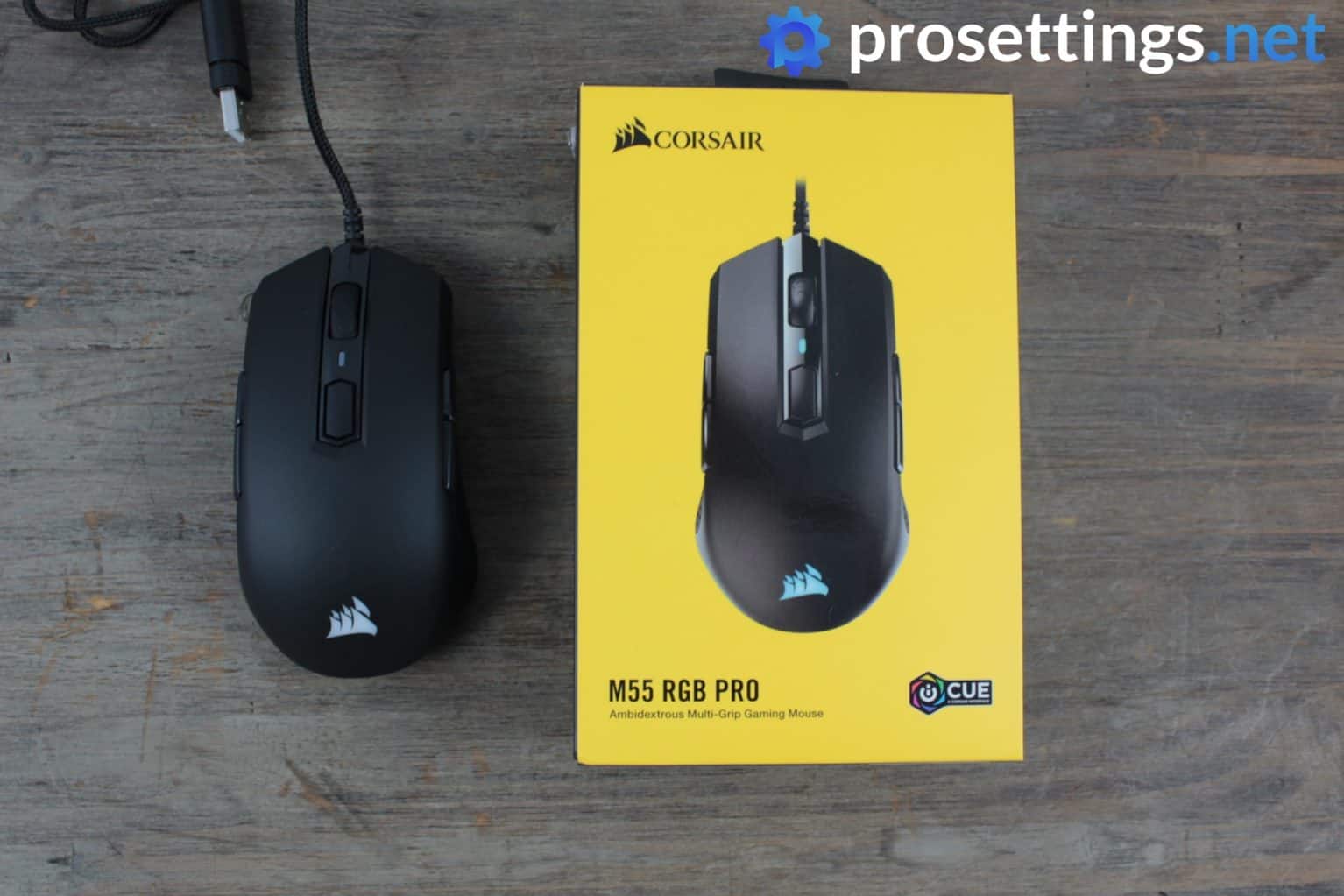 Corsair M55 RGB Pro Review Packaging
