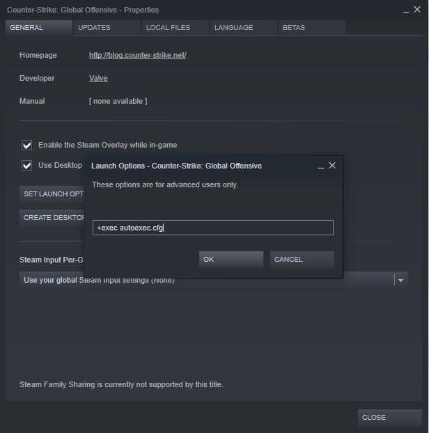 how to get cs go settings config