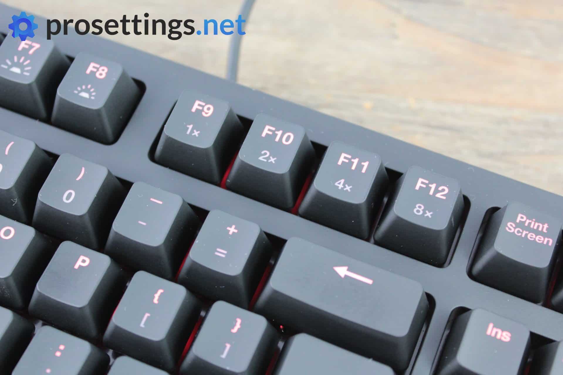 Zowie Celeritas II keyboard review sideviews