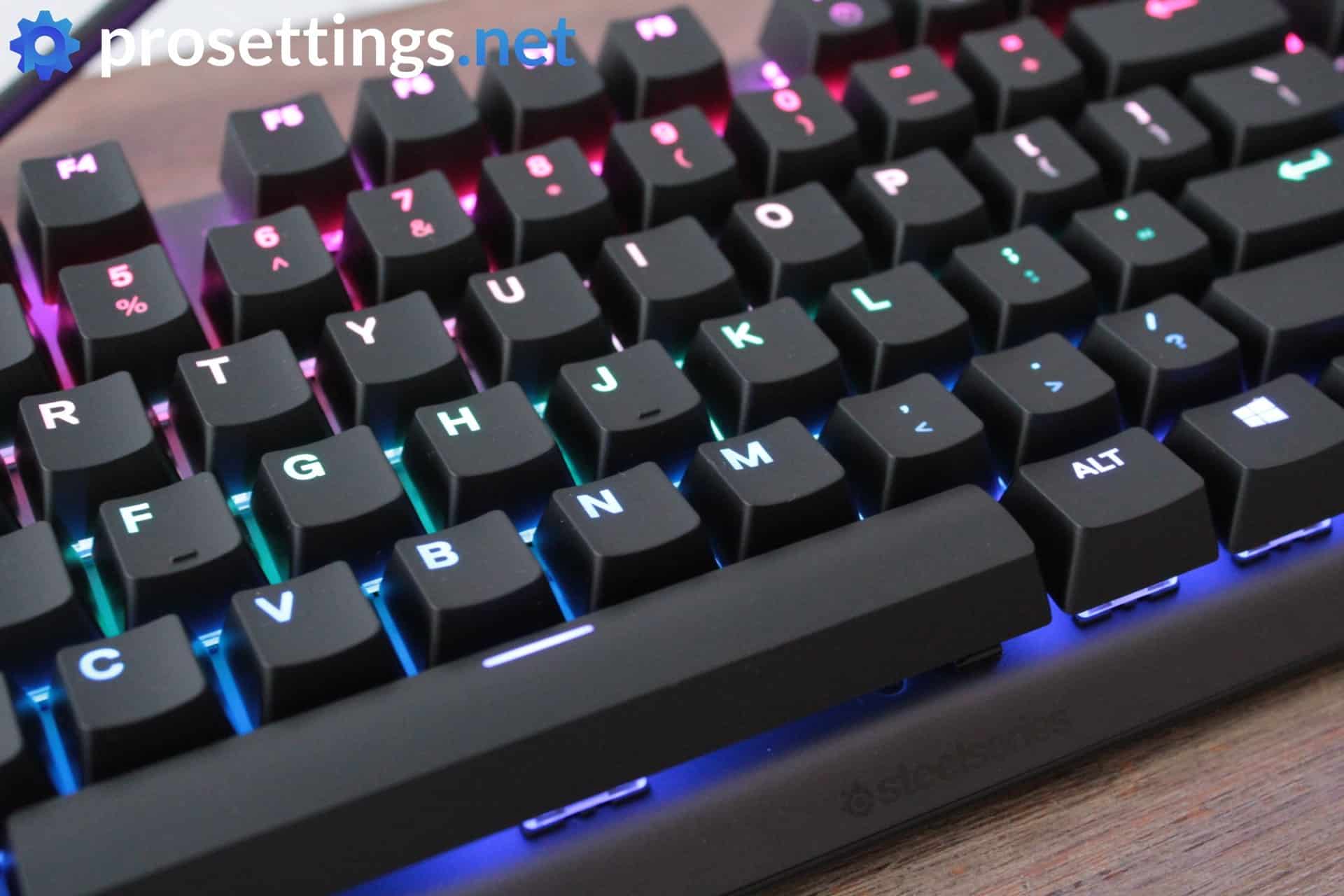 SteelSeries Apex Pro TKL Keyboard Review Lighting