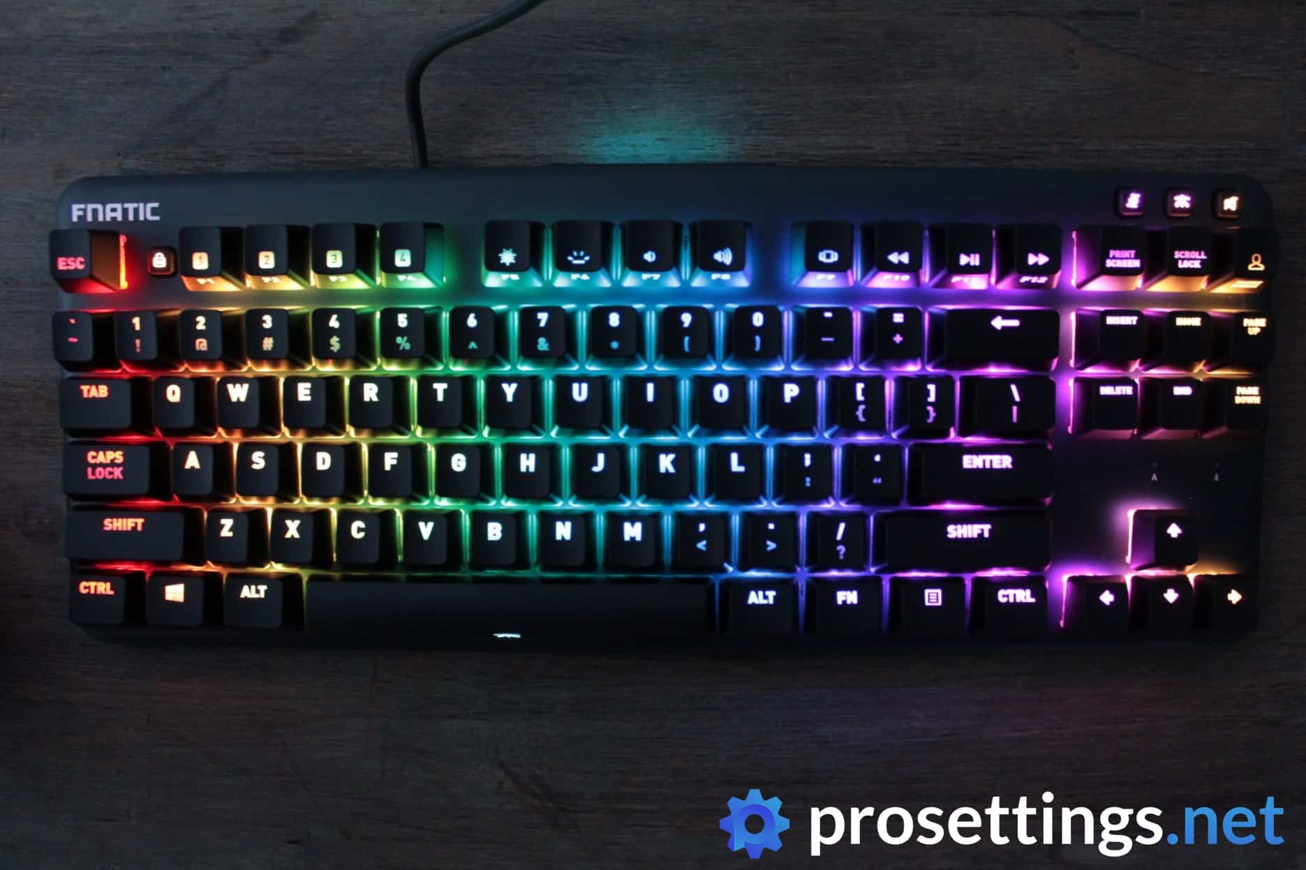 Fnatic miniSTREAK Keyboard Review Lighting