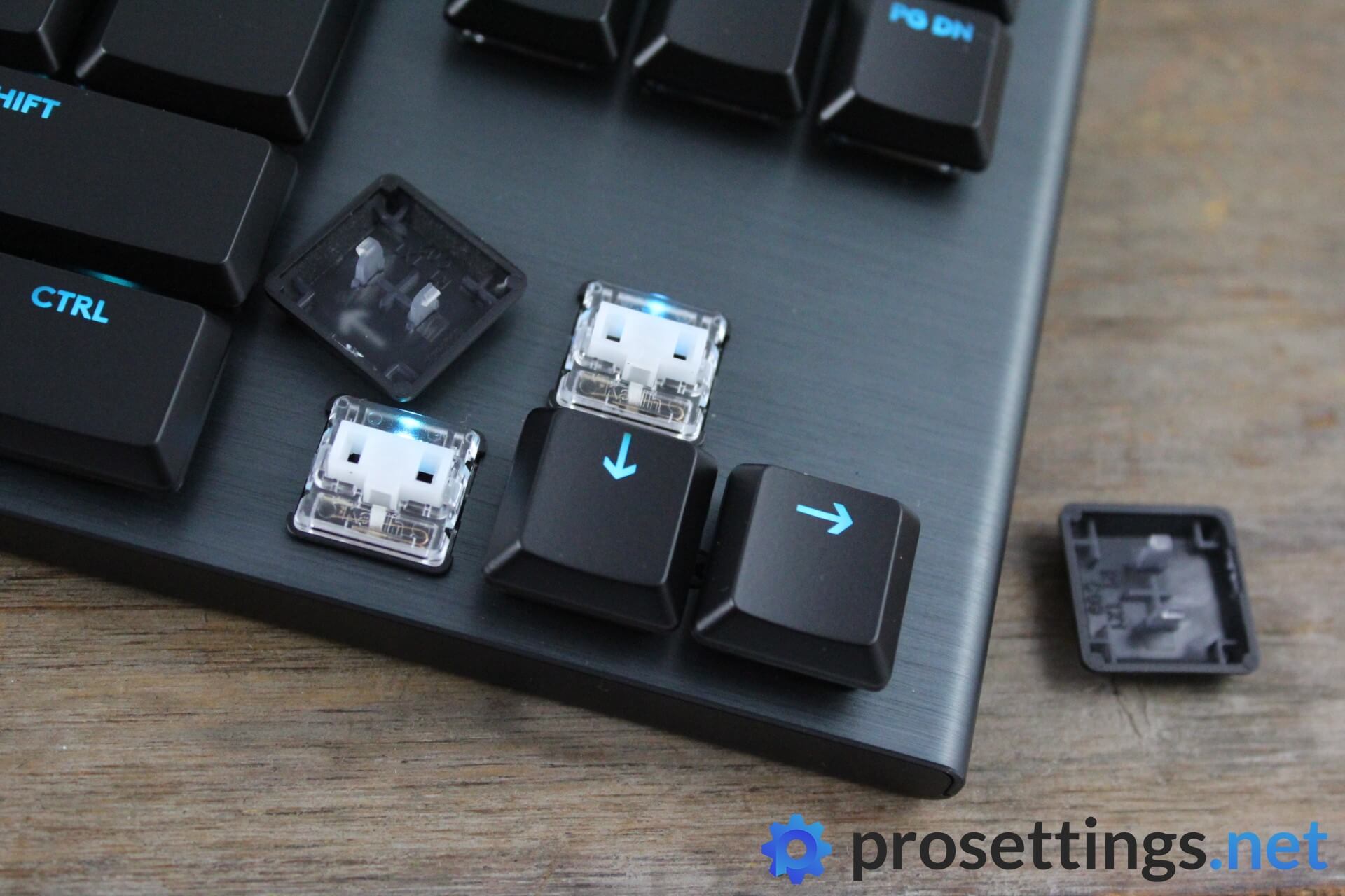 Logitech G915 TKL Keyboard Review Switches and Keycaps