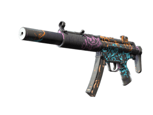 MP5-SD | Neon Squeezer (Battle-Scarred)