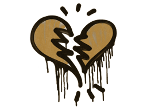 Sealed Graffiti | Broken Heart (Desert Amber)