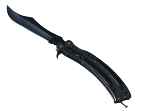 ★ Butterfly Knife | Blue Steel (Well-Worn)
