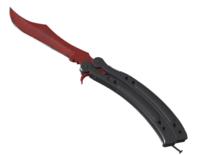 ★ Butterfly Knife | Crimson Web (Minimal Wear)