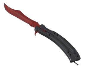 ★ Butterfly Knife | Crimson Web (Minimal Wear)