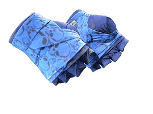 ★ Hand Wraps | Cobalt Skulls (Well-Worn)