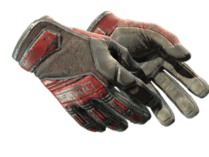 ★ Specialist Gloves | Crimson Web (Battle-Scarred)