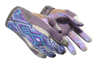 ★ Sport Gloves | Violet Beadwork (Well-Worn)
