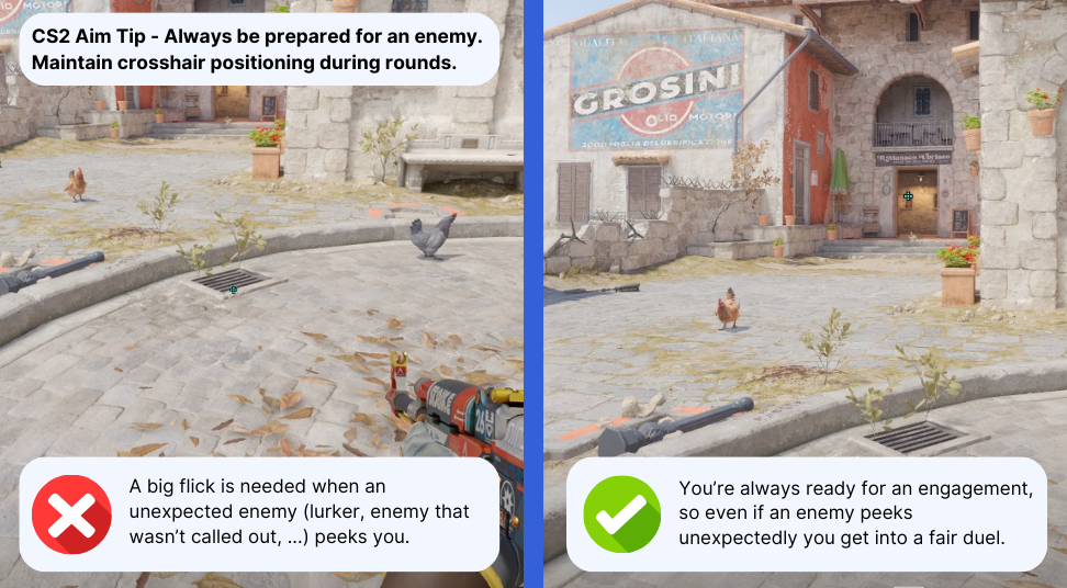 CS2 Aim Tip - Maintain Proper Crosshair Placement