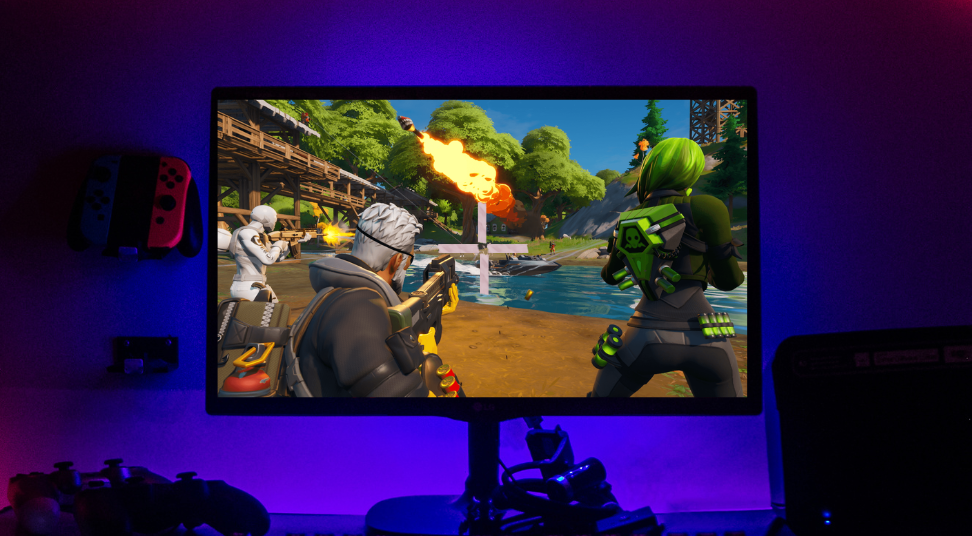 Custom Crosshair in Fortnite: the tape method