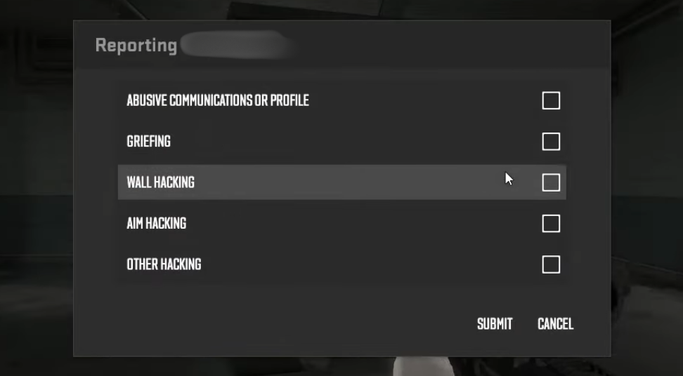 CS2 Cheater Reporting