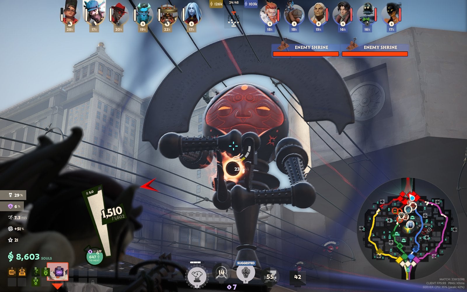 Deadlock Patron being fought