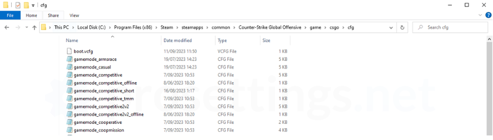 Where to place CS2 config
